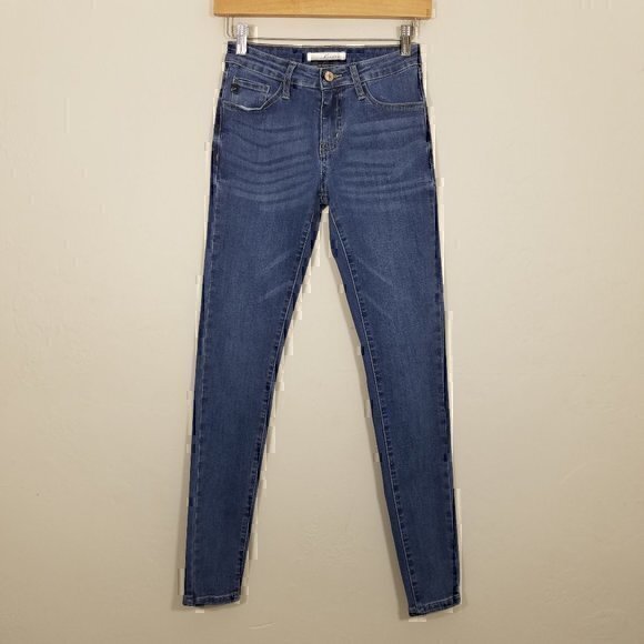 KanCan Skinny Stretch Jeans Blue Size 1 - Picture 1 of 6